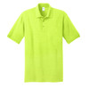 Port and Company Enhanced Visibility Safety Polo Shirt KP55 Safety Green/Front