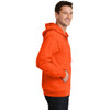 Port and Company Enhanced Visibility Hooded Zip Up Sweatshirt PC90ZH Safety Orange Right Side