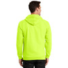 Port and Company Enhanced Visibility Hooded Zip Up Sweatshirt PC90ZH Safety Green Back