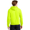 Gildan Enhanced Visibility Heavy Blend Pullover Hooded Sweatshirt 18500 Safety Green/Back