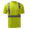 GSS Class 2 Hi Vis Yellow Moisture Wicking T-Shirt 5001 Front