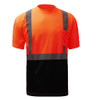GSS Class 2 Hi Vis Orange Black Bottom T-Shirt 5112 Front