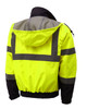 GSS Class 3 Hi Vis Lime 3-in-1 Jacket with Ripstop Bottom 8003 Back
