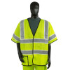 Alpha Workwear Class 3 Hi Vis Illuminated Glow in the Dark Safety Vest A220 Front