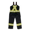 Tough Duck Type E Enhanced Vis Black Two-Tone X-Back Lined Overalls S798-BLK Back