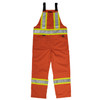 Tough Duck Class 1 Enhanced Vis Orange Two-Tone X-Back Overalls S769 Front