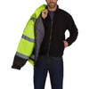 Utility Pro Class 3 Hi Vis Yellow 2-in-1 Bomber Jacket with Fleece Liner UHV563 with Liner