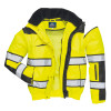 Class 3 Hi Vis Classic Bomber Jacket with Black Trim UC466