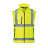 PortWest Class 3 Hi Vis 2-in-1 Softshell Jacket US428 Yellow Vest