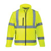 PortWest Class 3 Hi Vis 2-in-1 Softshell Jacket US428 Yellow Front
