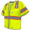FrogWear® HV Premium Surveyors LED Safety Vest with Sleeves - GLO-315LED - Side 2