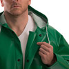 Tingley ASTM D6413 SafetyFlex Green Chem Splash Jacket with Hood J41108 Collar