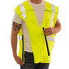 Tingley FR Class 2 Hi Vis Yellow Job Sight Breakaway Safety Vest V81522 Side Breakaway