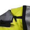 NSA FR Hi Vis Class 3 Yellow Made in USA Hyrdolite Kit with Segmented Tape KITHYDRO2-YB Zip-Off Hood