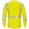 Bulwark FR Class 3 Hi Vis Yellow Long Sleeve T-Shirt with Segmented Tape SMK8HV Back