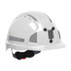 PIP Evolution Deluxe 6151 Made in USA Standard Brim Mining Hard Hat with Reflective Kit 280-EV6151MCR2-10BOX White
