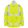 ERB Class 3 Hi Vis Lime Raincoat S371-L Front