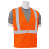 ERB Class 2 Hi Vis Orange Economy Mesh Safety Vest S362-O Right Side Profile