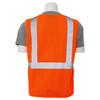 ERB Class 2 Hi Vis Orange Economy Mesh Safety Vest S362-O back