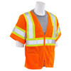 ERB Class 3 Hi Vis Orange Two-Tone Mesh Safety Vest S683P-O Right Side Profile ERB Class 3 Hi Vis Orange Two-Tone Mesh Safety Vest S683P-O Right Side Profile