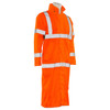 ERB Class 3 Hi Vis Orange Full Length Raincoat S163-O Right Side Profile