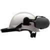 Pyramex Ridgeline Cap Style Hard Hat Face Shield Adapter HHABCMR Profile with Ear Muffs Up