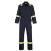 PortWest Enhanced Visibility Navy Iona Unlined Coverall F128 Front