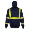 PortWest Enhanced Visibility Navy Iona Hoodie F130 Back
