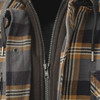 Tough Duck Quilt Lined Hooded Flannel Charcoal Brown Plaid Jac-shirt WS06 