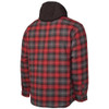 Tough Duck Quilt Lined Hooded Flannel Jac-shirt Red-Charcoal Plaid