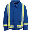 Bulwark FR Enhanced Visibility X-Back Lightweight Lined Royal Blue Bomber Jacket JNJCRB Front