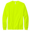 Safety Green Front - Volunteer Knitwear All American Long Sleeve Hi Vis T-Shirt VL100LS