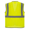 PortWest Class 2 Hi Vis Tampa Mesh Vest US380 Yellow Back