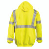 Occunomix FR Class 3 Hi Vis Yellow Pullover Hoodie Sweatshirt FR-SM2213 - Back