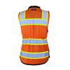 Kishigo Premium Black Series Woman's Heavy Duty Surveyors Vest - S5021 Lime | S5022 Orange