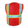 Kishigo Premium Brilliant Series Heavy Duty Vest Fluorescent Red 1710