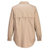 PortWest Vented FR Shirt Khaki - Navy FR705