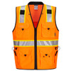 PortWest Expert Pro Surveyor Vest Orange-Black US376