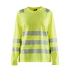 Blaklader Class 3 Hi Vis Yellow Long Sleeve T-Shirt Women's 349710133300