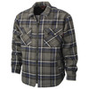 Tough Duck Sherpa Bonded Flannel Jac-Shirt  Charcoal WS15