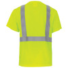 FrogWear® Self-Wicking Polyester Short-Sleeved High-Visibility Yellow-Green Shirt GLO-007B back