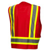 Pyramex Two-Toned Safety Vests Red Back