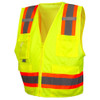 Pyramex Hi Vis Two-Toned Safety Vests RVZ24CP Lime