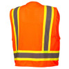 Pyramex Hi Vis Two-Toned Safety Vests RVZ24CP Orange Back