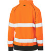 Bisley® ANSI Type R Class 2 Women's Contoured Fleece Pullover Sweatshirt Orange