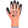 Portwest Cut D13 Nitrile Viz-Tex Cold Glove A4 Orange-Black
