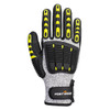 Portwest Impact C13 Nitrile Sandy Reinforced Palm Glove A4 Gray-Black
