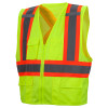 Class 2 X-Back Two-Toned Lime Safety Vest RCZ2410