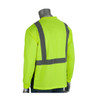 PIP Class 2 Hi Vis Long Sleeve T-Shirt Black Bottom 312-1350B Yellow Back