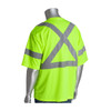 PIP Class 3 Hi Vis X Back T-Shirt PIP 313-1400 Yellow Back